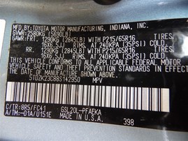 2008 Toyota Sienna LE Blue 3.5L AT 2WD #Z24693